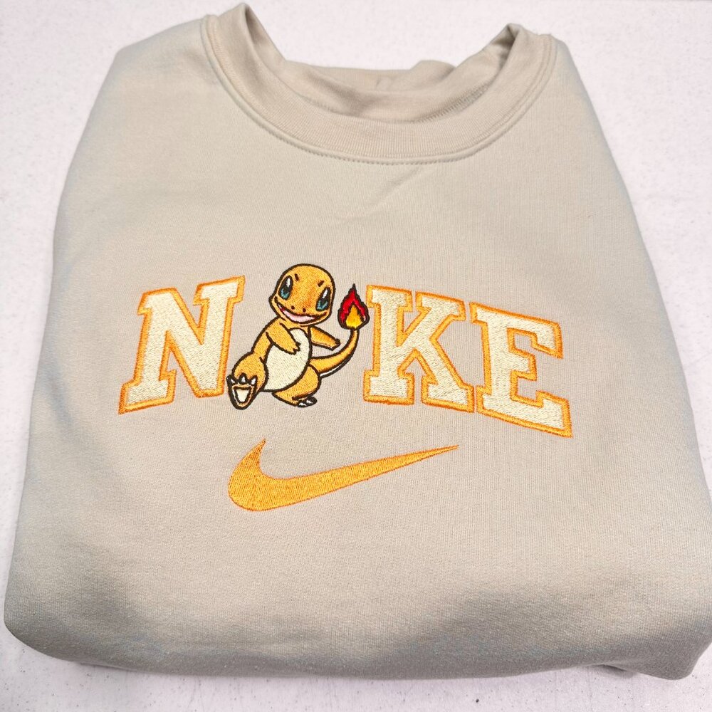 Nike Pokemon Charmander Embroidered Adult Unisex Crewneck Sweatshirt